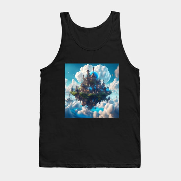 Fairy Village on Cloud Tank Top by SmartPufferFish